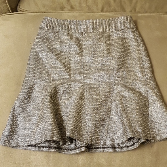 Banana republic bell metallic silver skirt 0 - Picture 5 of 5